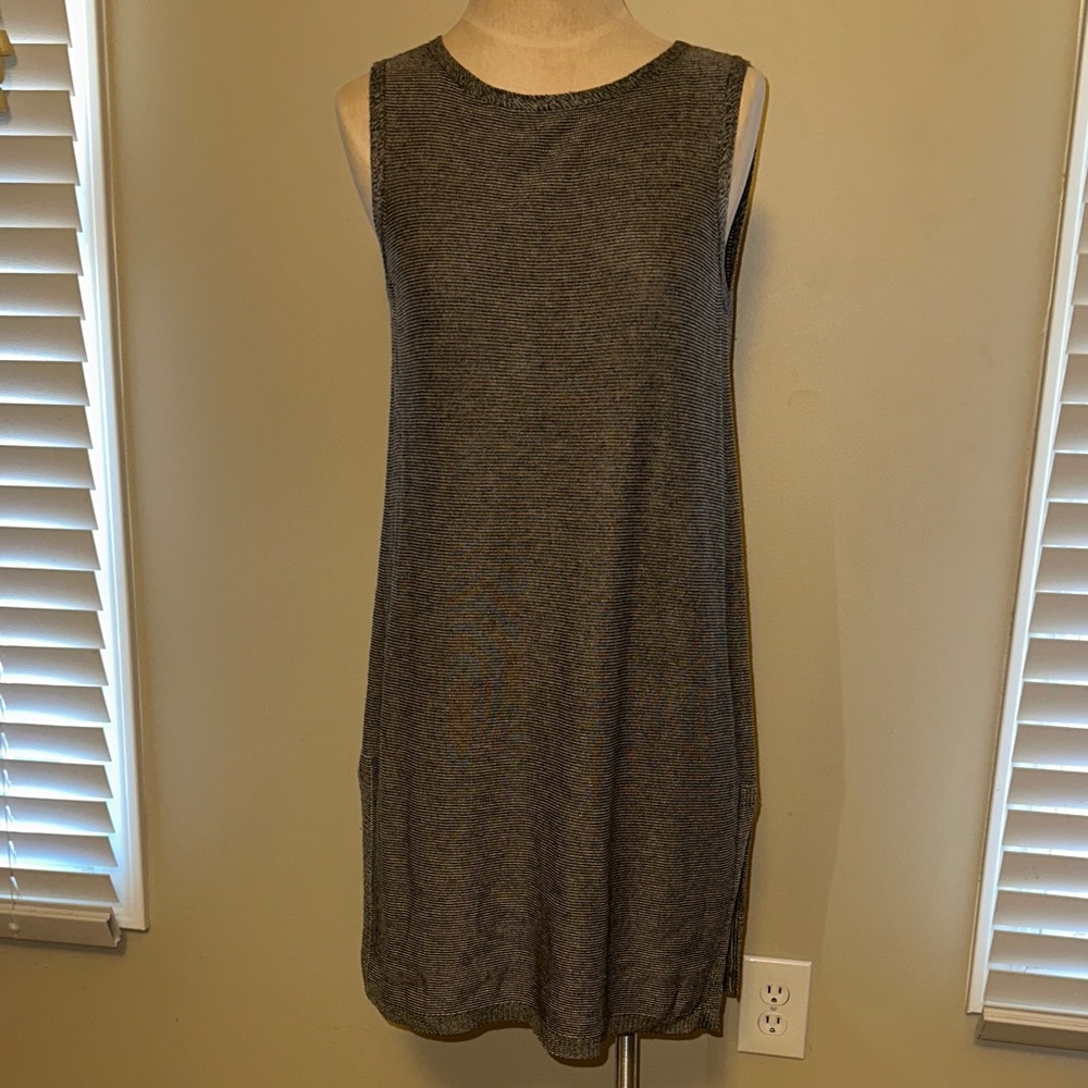 Eileen Fisher Sleeveless Mini Dress in Heather Gray